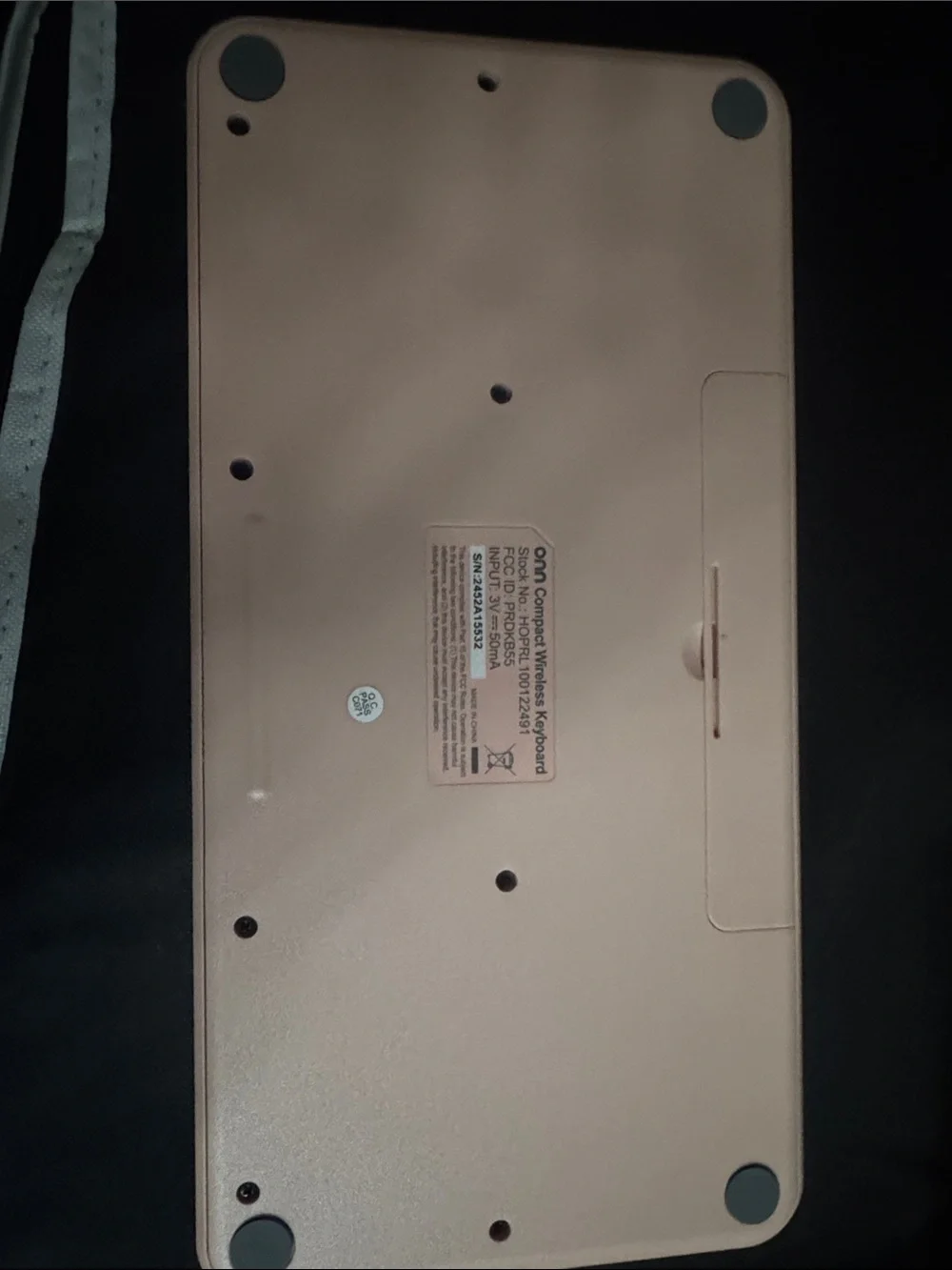 Silent pink wireless keyboard